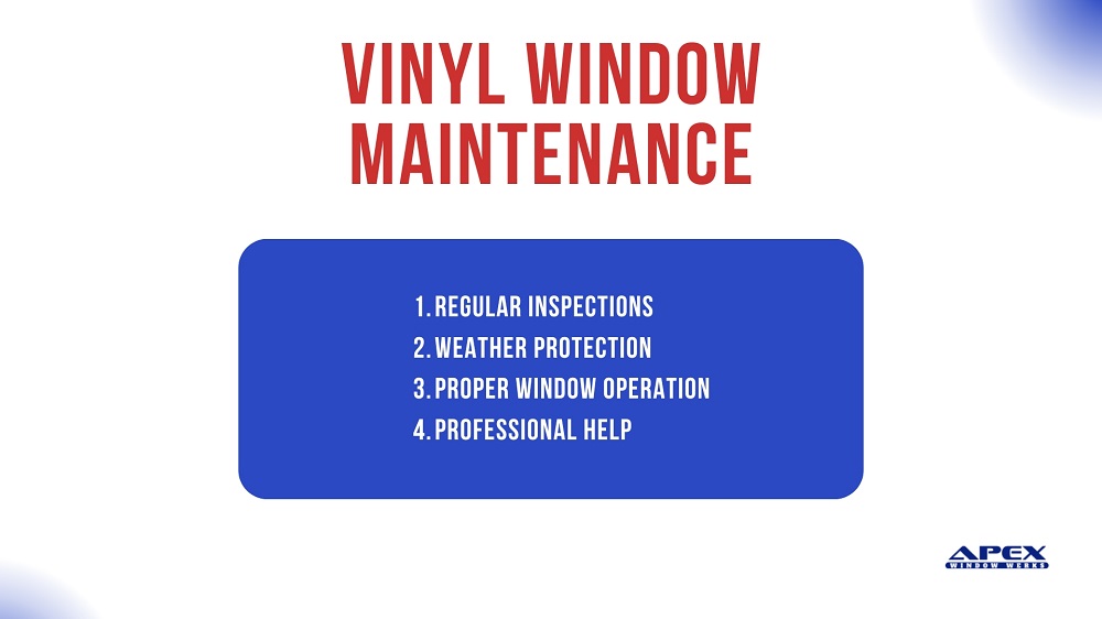 vinyl window maintenance
